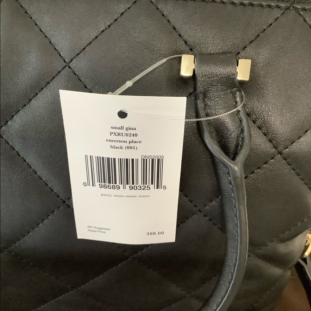 kate spade Black Quilted Leather Shoulder Bag with Gold Hardware - Picture 2 of 7